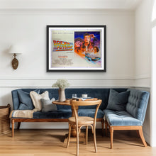 Load image into Gallery viewer, An original movie poster for the fortieth anniversary release of Back To The Future