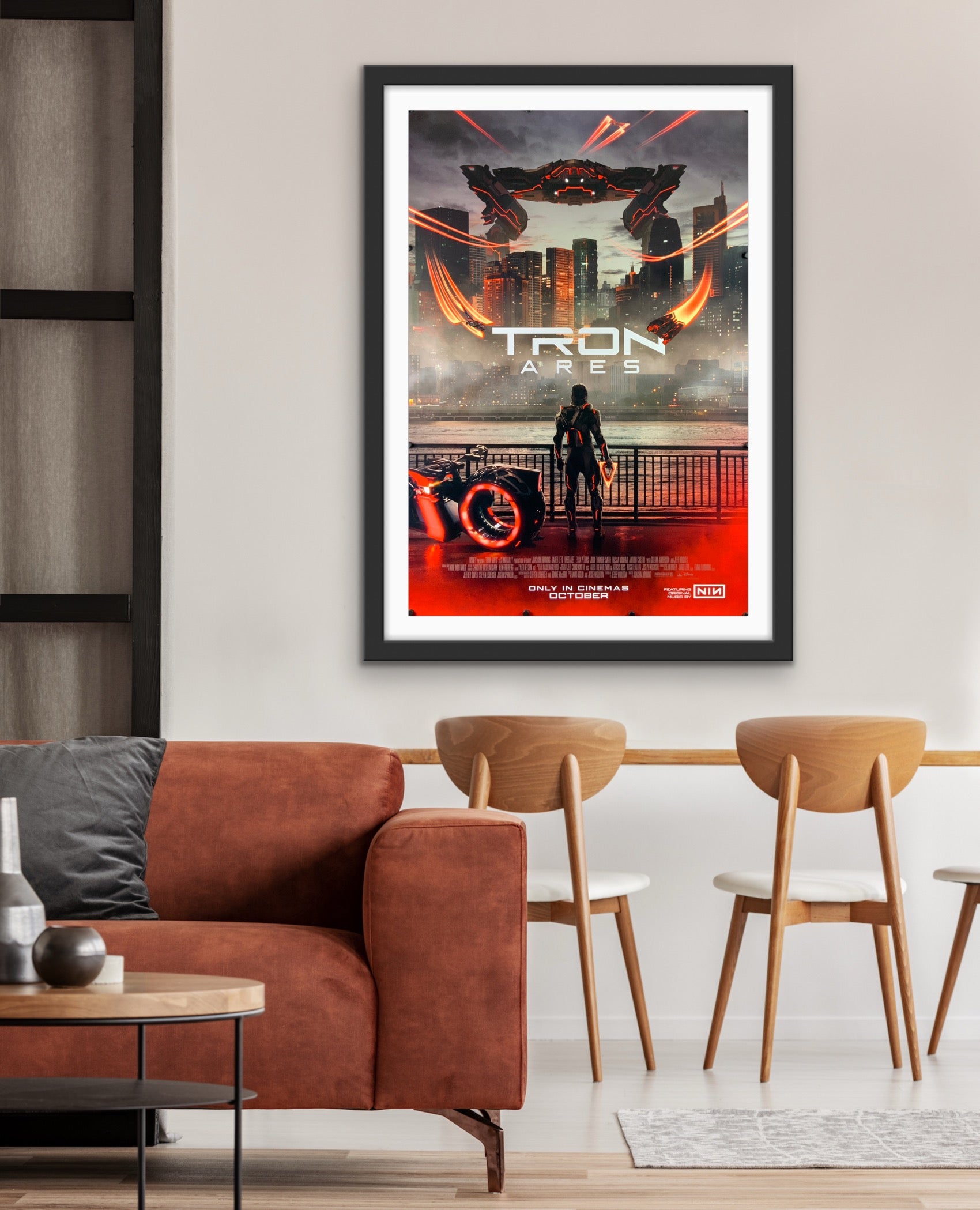 An original movie poster for the film TRON Ares