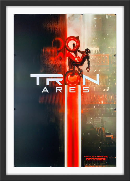 An original movie poster for the film TRON Ares