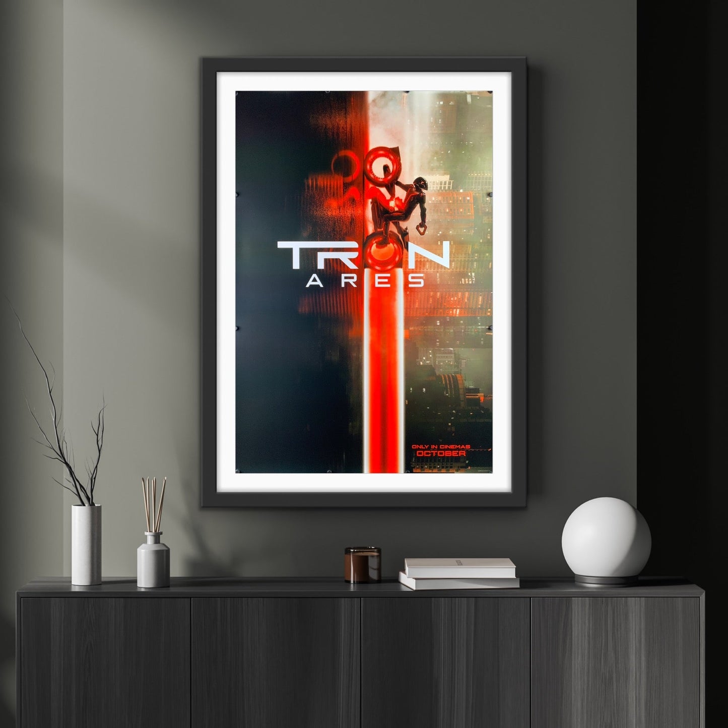 An original movie poster for the film TRON Ares