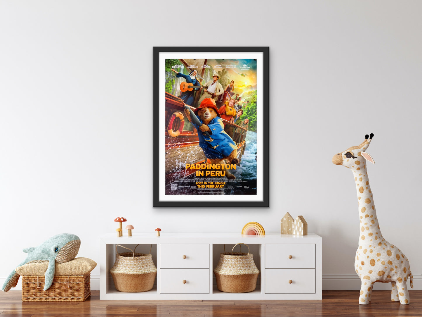 An original movie poster for the 2024 film Paddington in Peru / Paddington 3