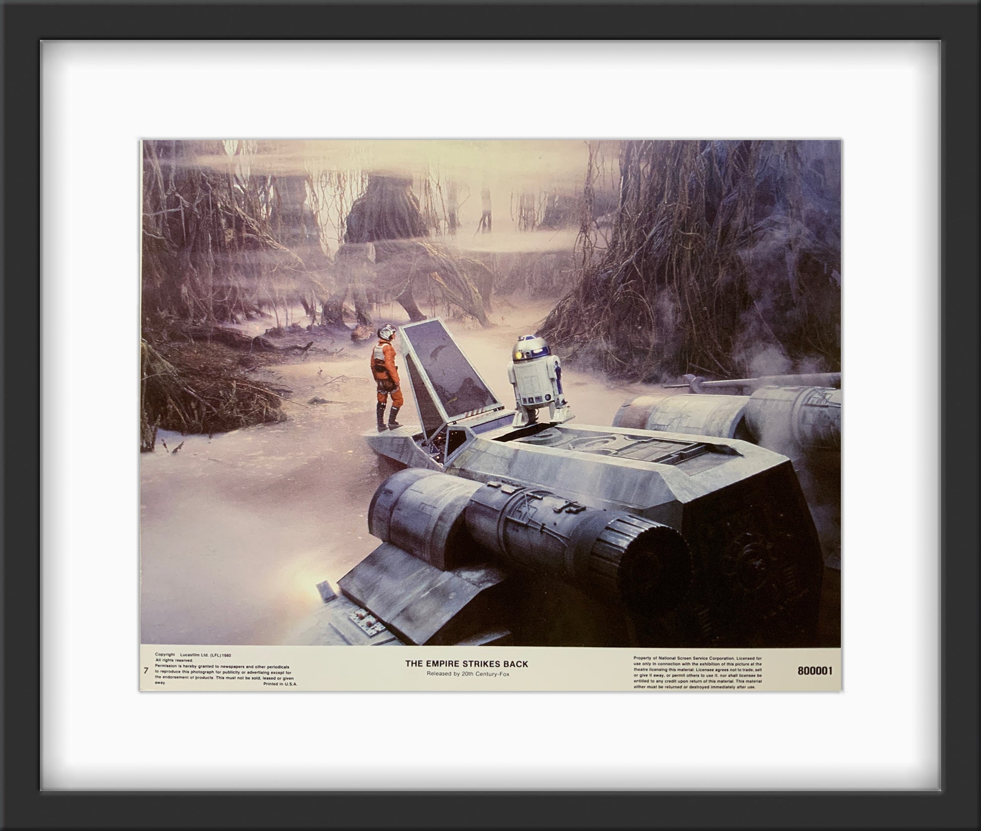 An original 11x14 lobby card from the Star Wars film The Empire Strikes Back