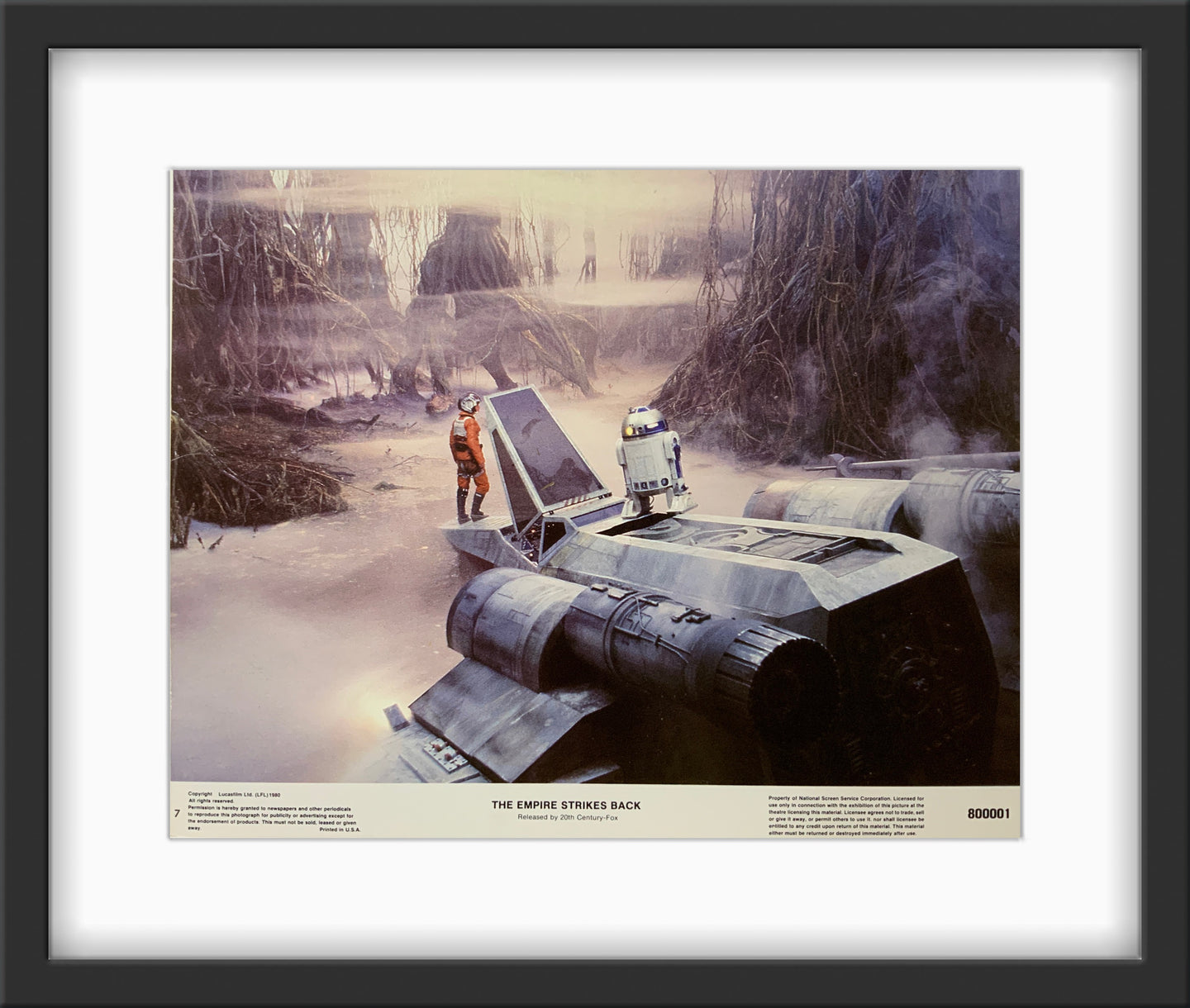 An original 11x14 lobby card from the Star Wars film The Empire Strikes Back