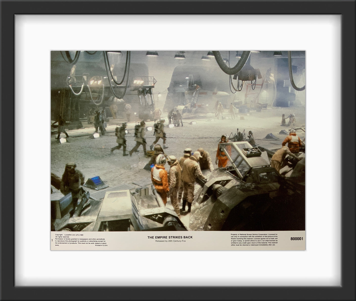 An original 11x14 lobby card for the Star Wars film The Empire Strikes Back