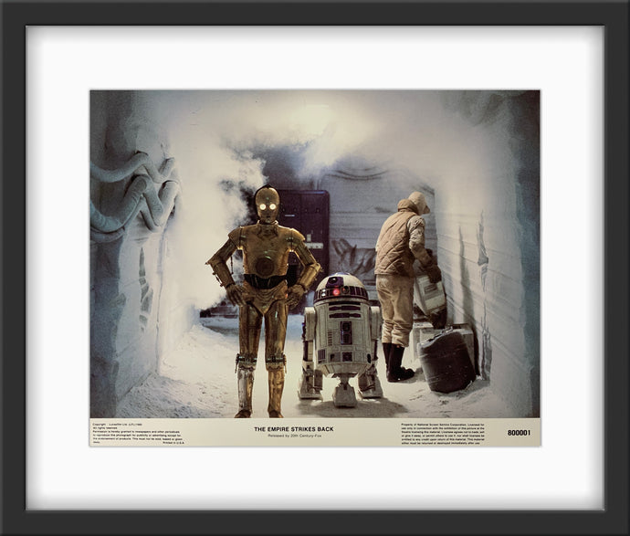An original 11x14 lobby card for the Star Wars film The Empire Strikes Back