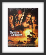 Load image into Gallery viewer, An original title lobby card for the film Pirates of the Caribbean: The Curse of the Black Pearl