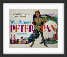 Load image into Gallery viewer, An original title lobby card for the Disney film Peter Pan