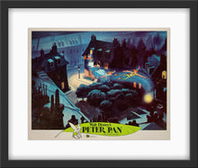 Load image into Gallery viewer, An original and framed 11x14 lobby card for the Disney film Peter Pan