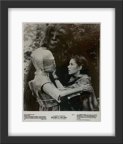 An original 8x10 movie still for the Star Wars film Return of the Jedi