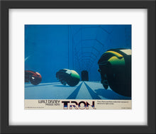 Load image into Gallery viewer, An original and framed lobby card for the Disney film Tron
