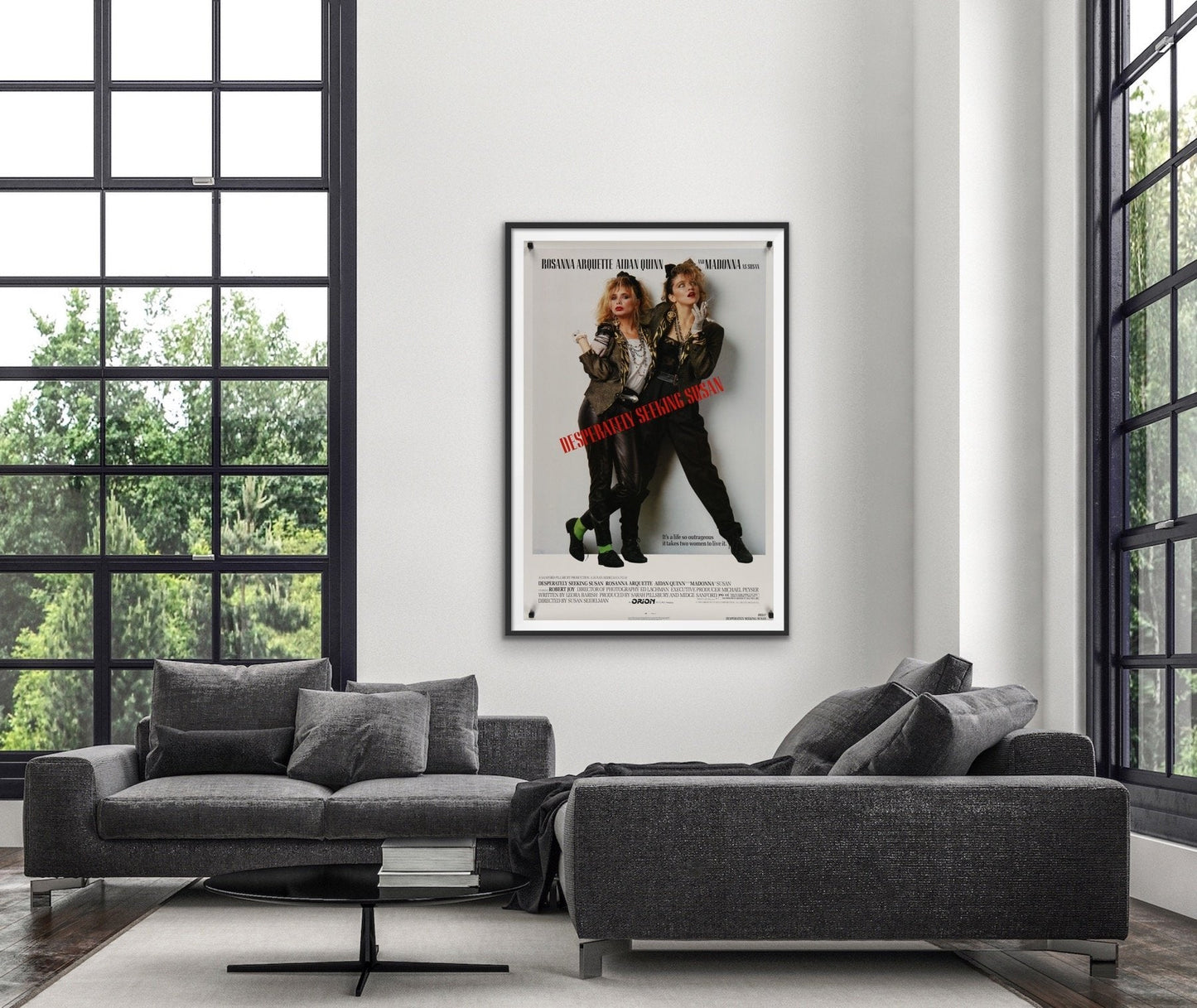 An original movie poster for the Madonna film Desperately Seeking Susan