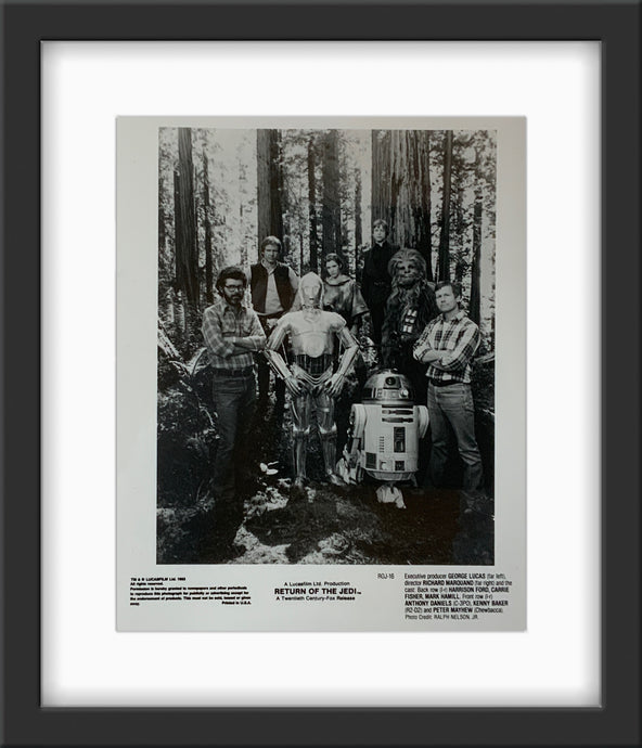 An original 8x10 promotional still from the Star Wars film The Return of the Jedi