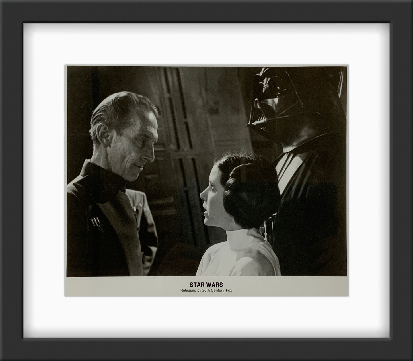 An original 8x10 movie still for the George Lucas film Star Wars (1977)