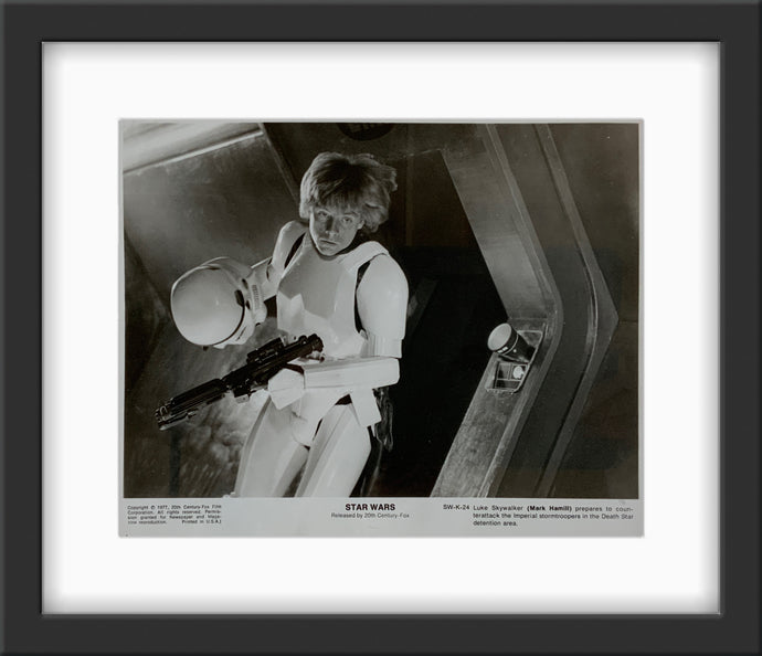 An original 8x10 movie still for the George Lucas film Star Wars (1977)