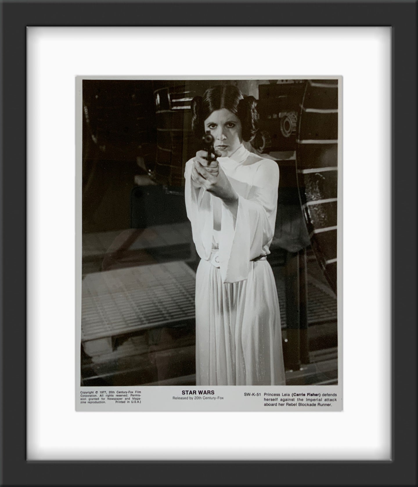 An original 8x10 movie still from the George Lucas film Star Wars (1977)