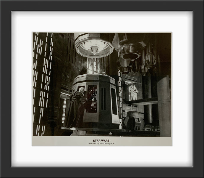 An original 8x10 movie still for the George Lucas film Star Wars (1977)