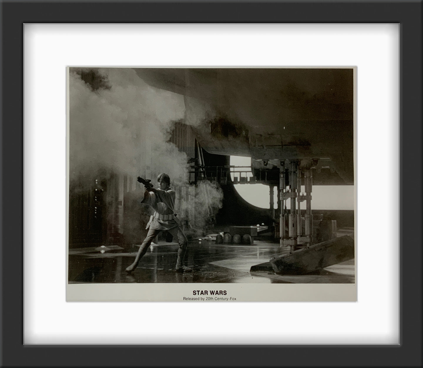 An original movie still for the George Lucas film Star Wars (1977)