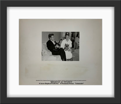 An original candid movie still for the Audrey Hepburn film Breakfast At Tiffany's