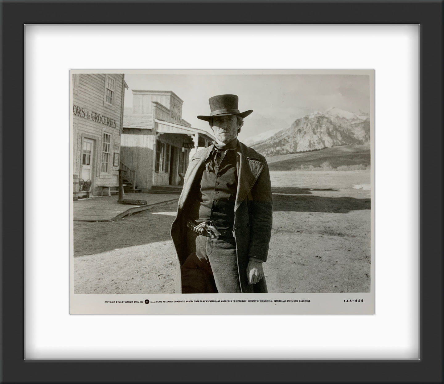 An original and framed 8x10 movie still for the Clint Eastwood film Pale Rider