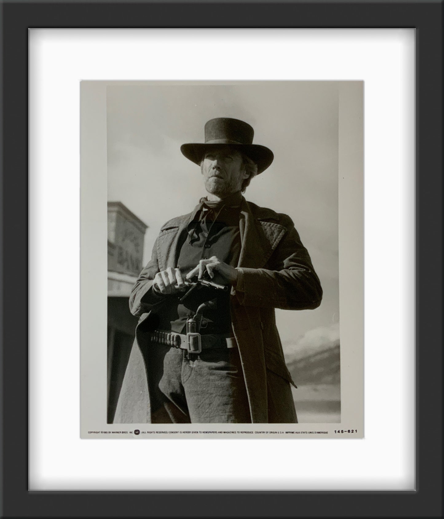 An original and framed 8x10 movie still for the Clint Eastwood film Pale Rider