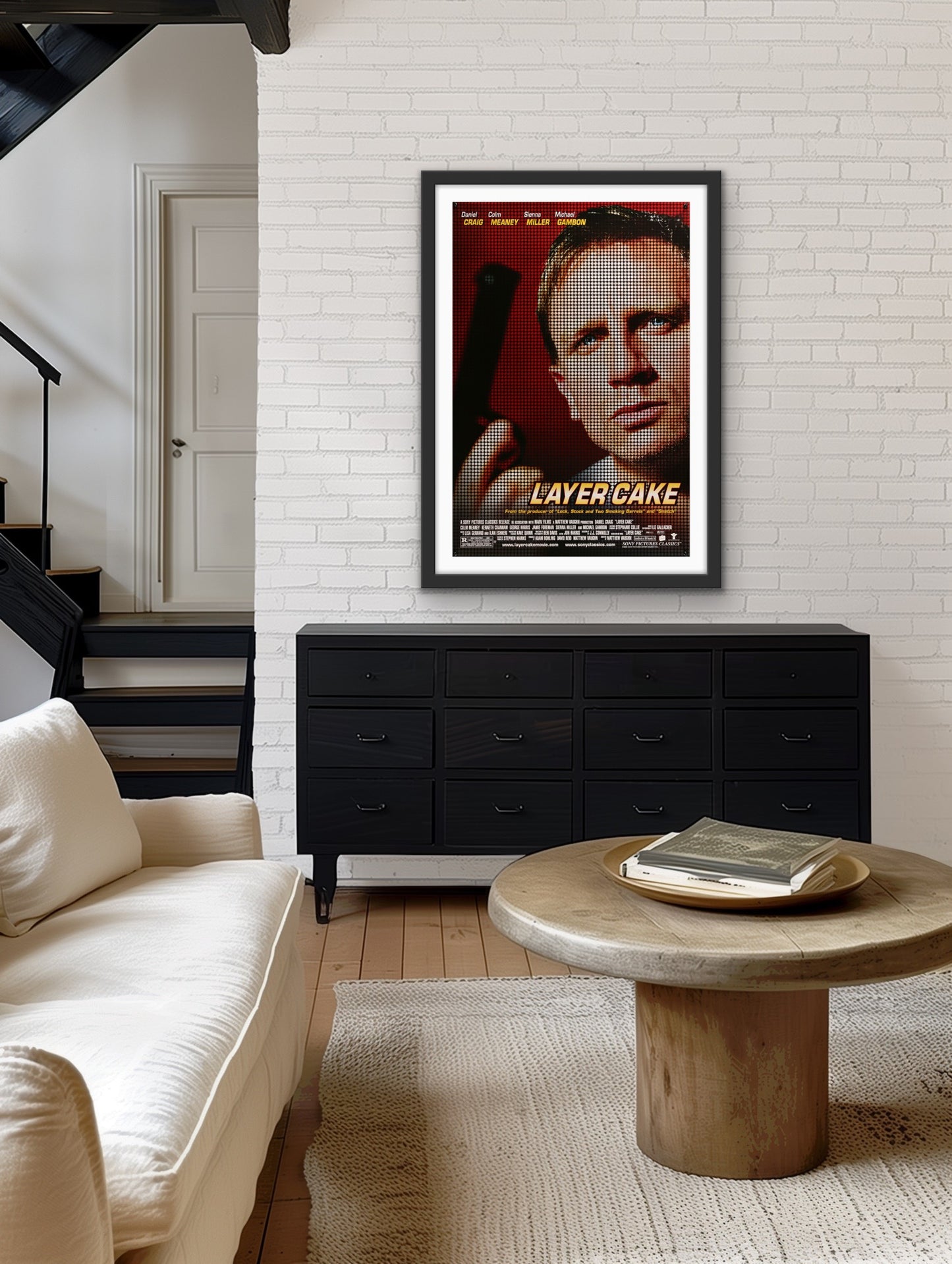 An original movie poster for the Daniel Craig film Layer Cake