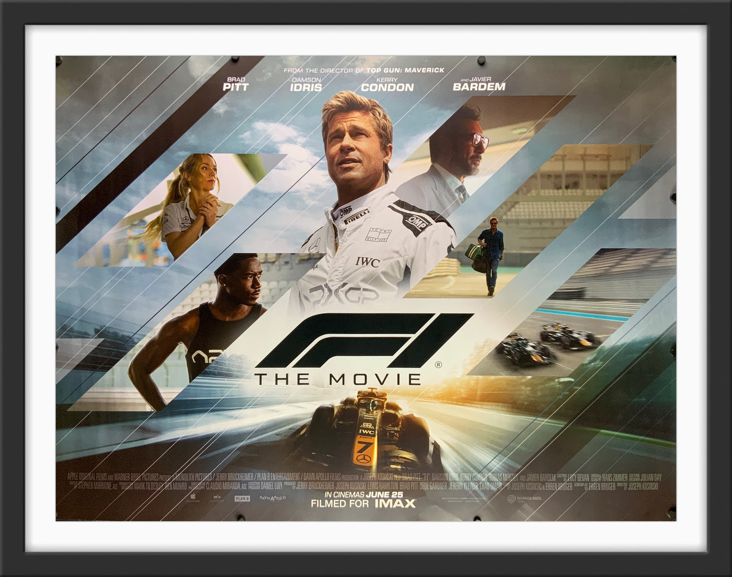An original movie poster for the motor racing film 1 : The Movie / Formula 1 / One