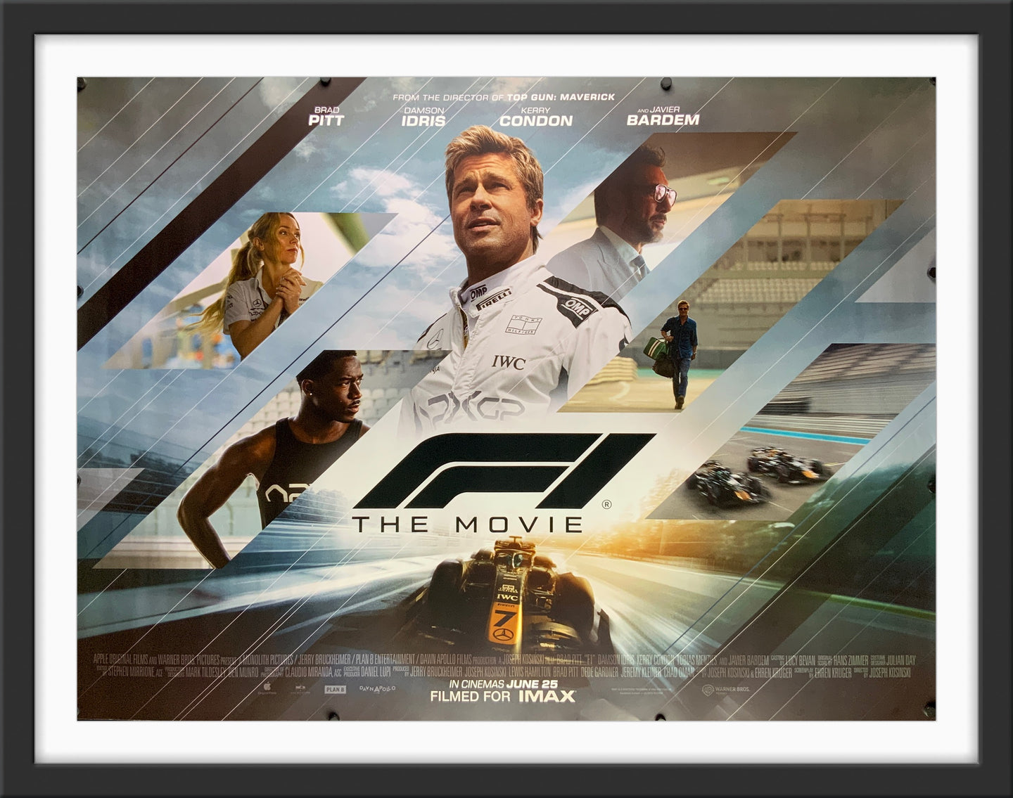 An original movie poster for the motor racing film 1 : The Movie / Formula 1 / One