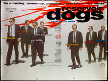 Load image into Gallery viewer, An original UK quad movie poster for the Quentin Tarantino film Reservoir Dogs