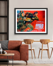 Load image into Gallery viewer, An original UK quad movie poster for the Edgar Wright film The Running Man