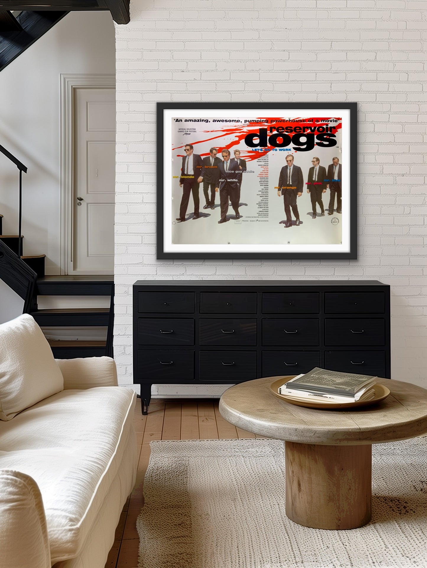 An original UK quad movie poster for the Quentin Tarantino film Reservoir Dogs