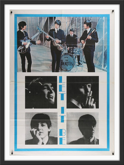 An original Italian movie poster for The Beatles film Let It Be