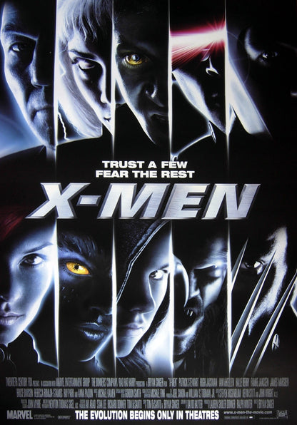 An original movie poster for the film X-Men (2000)