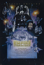 Load image into Gallery viewer, An original movie poster for the Star Wars film The Empire Strikes Back with art by Drew Struzan