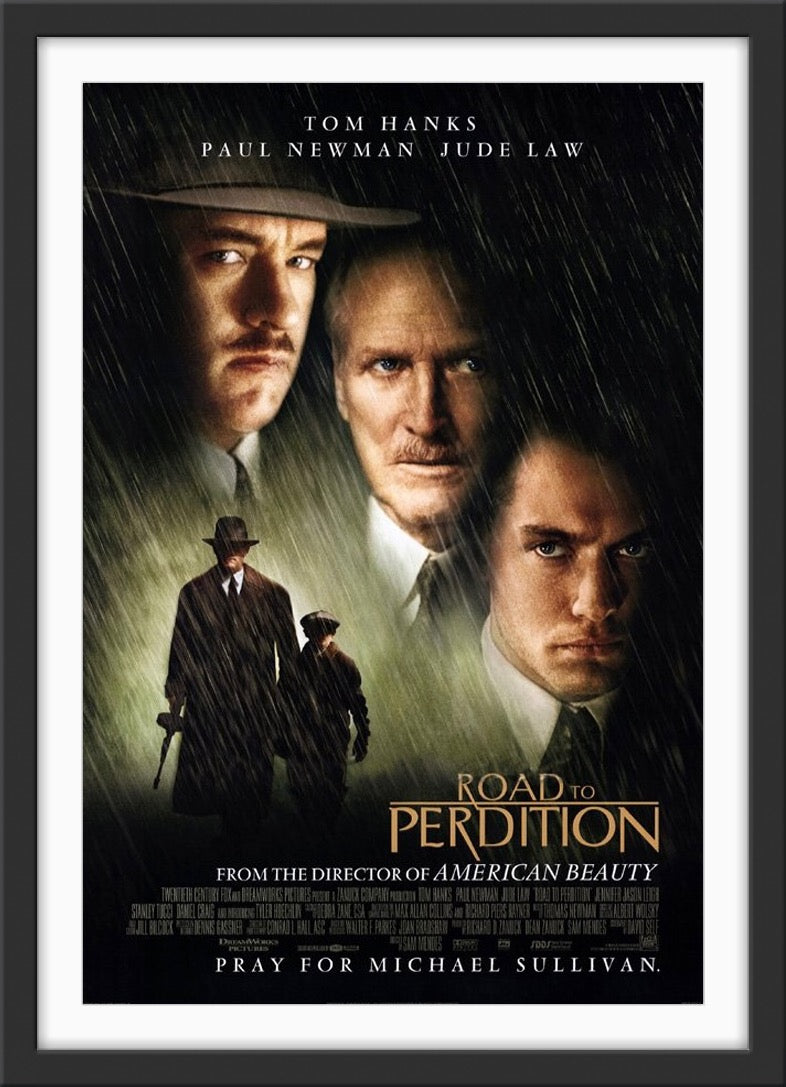 An original movie poster for the film Road To Perdition