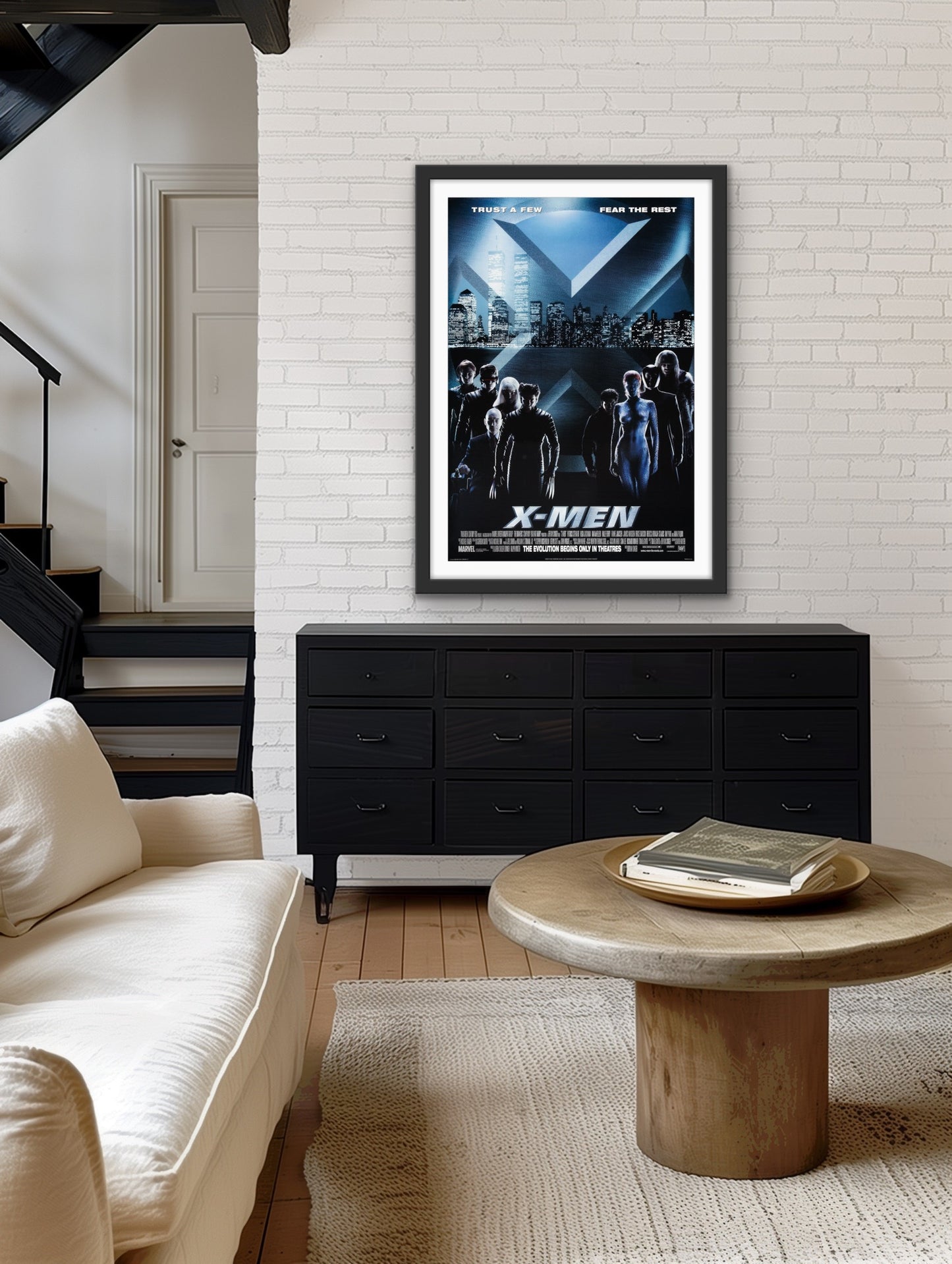 An original movie poster for the superhero film X-Men
