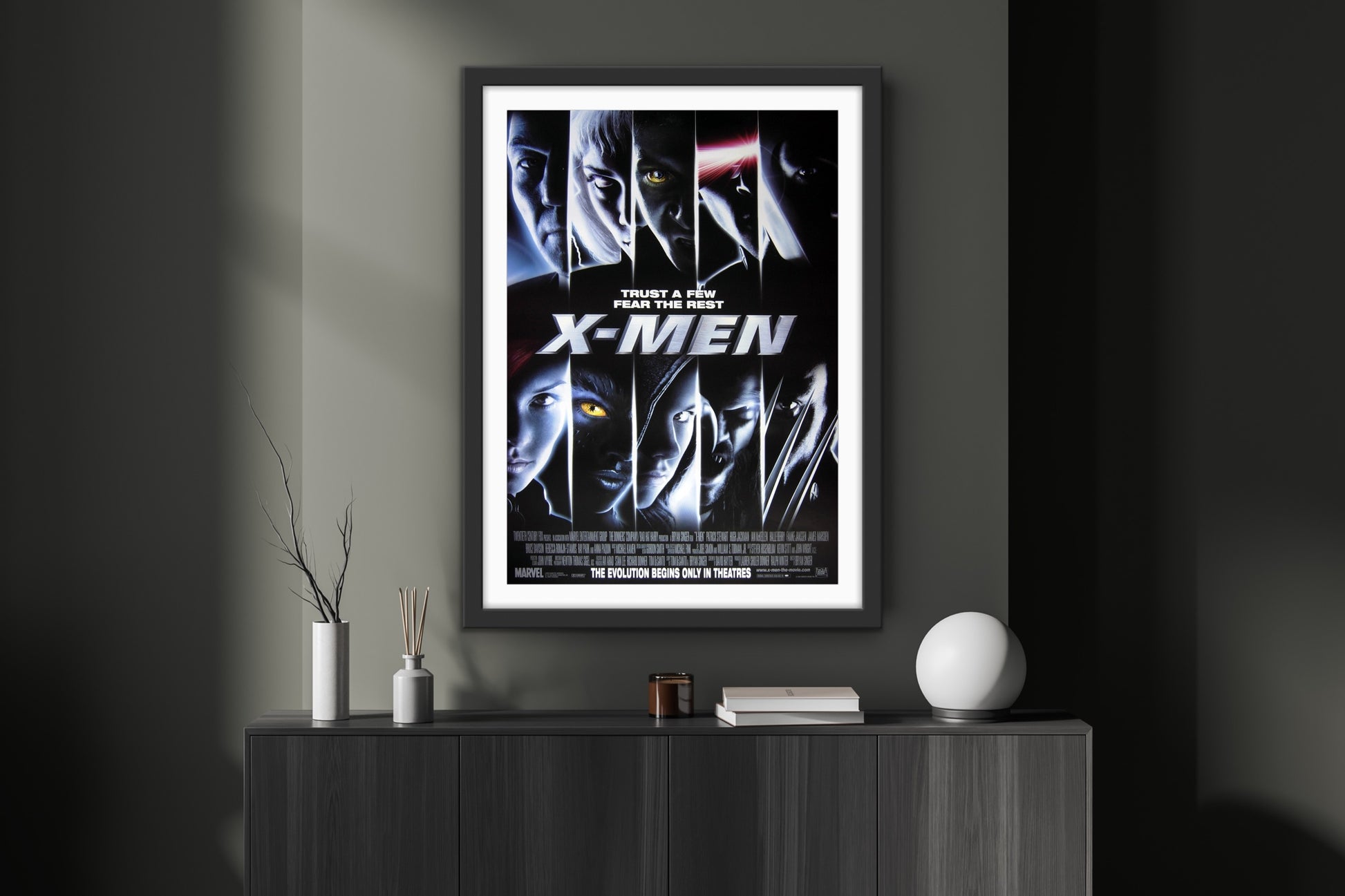 An original movie poster for the film X-Men (2000)