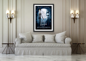 An original movie poster for the Tim Burton film The Corpse Bride