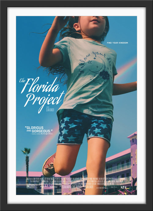 An original movie poster for the film The Florida Project