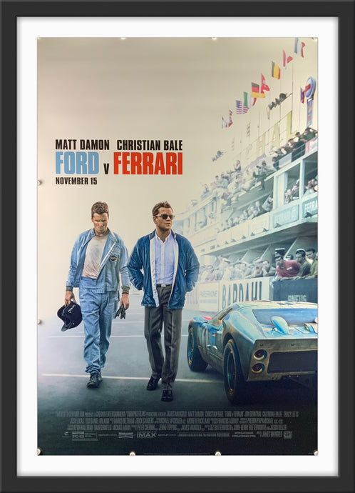 An original movie poster for the film Ford v  Ferrari (aka Le Man 66)