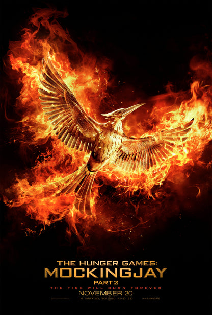 An original movie poster for the film The Hunger Games : Mockingjay Part 2