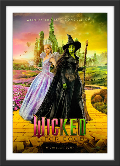 An original movie poster for the film Wicked For Good