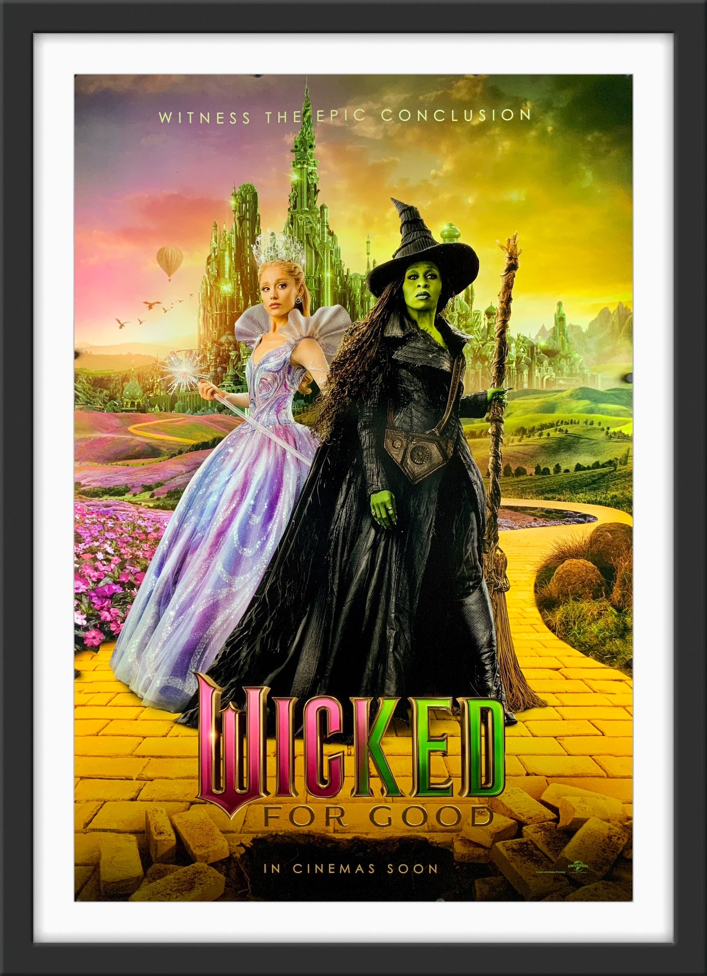 An original movie poster for the film Wicked For Good