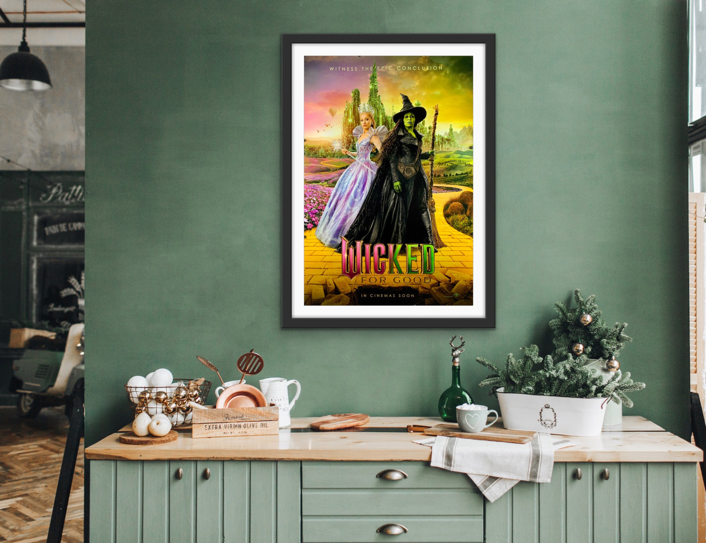 An original movie poster for the film Wicked For Good