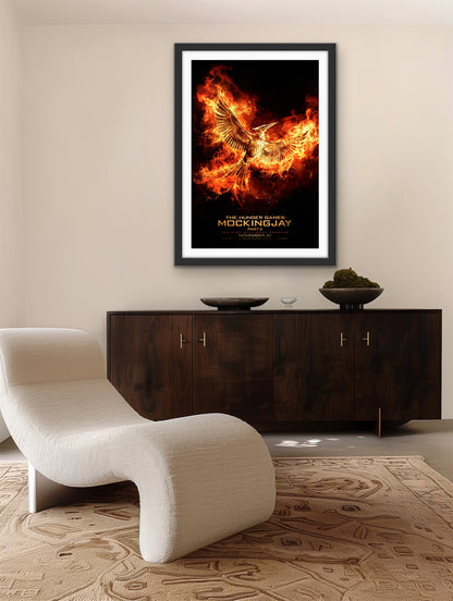An original movie poster for the film The Hunger Games : Mockingjay Part 2