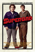 Load image into Gallery viewer, An original movie poster for the 2007 film Superbad