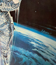 Load image into Gallery viewer, An original movie poster for the James Bond film Moonraker with artwork by Daniel Goozee