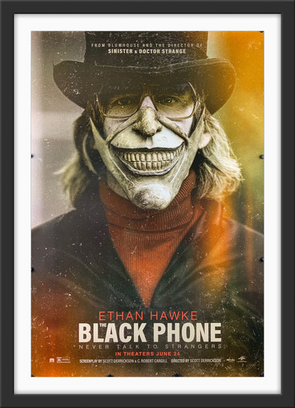 An original movie poster for the film Black Phone