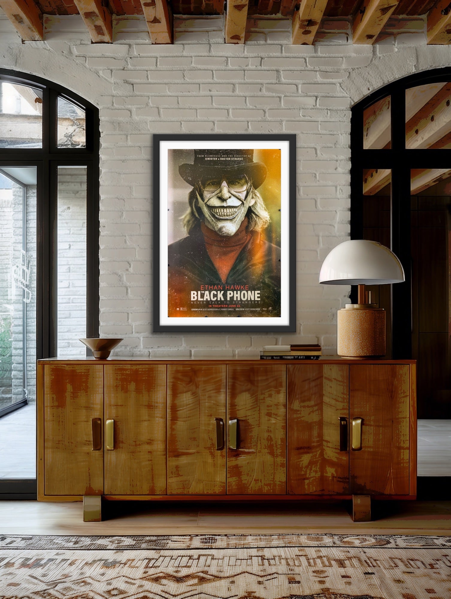 An original movie poster for the film Black Phone