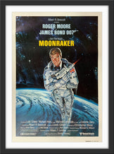 Load image into Gallery viewer, An original movie poster for the James Bond film Moonraker with artwork by Daniel Goozee