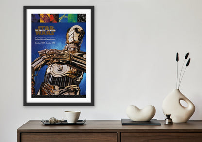 An original exhibition poster from 1997 for the Star Wars The Magic of Myth show